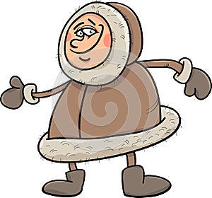 Eskimo cartoon illustration photo