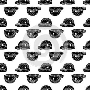 Eskimo igloo pattern seamless vector