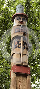 Eskimo totem pole photo