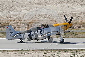 North American P-51D Mustang display in Sivrihisar SHG Airshow