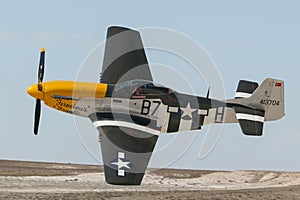 North American P-51D Mustang display in Sivrihisar SHG Airshow