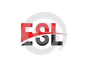 ESL Letter Initial Logo Design Vector Illustration photo