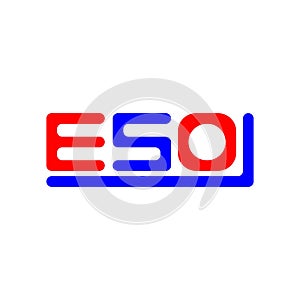 ESO letter logo creative design with vector graphic, ESO photo