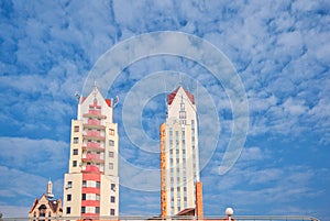 Eso twin towers in Lucenec town photo