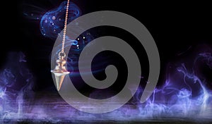 Esoteric And Hypnosis Concept-Pendulum Swinging