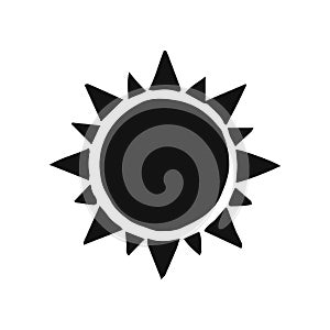 Esoteric symbols sun. Alchemy mystical magic elements for prints, posters, illustrations and patterns