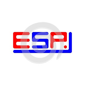 ESP letter logo creative design with vector graphic, ESP