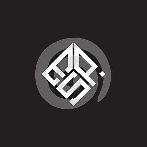 ESP letter logo design on black background. ESP creative initials letter logo concept. ESP letter design