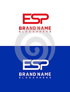 ESP letter logo design vector template. ESP letter logo design template