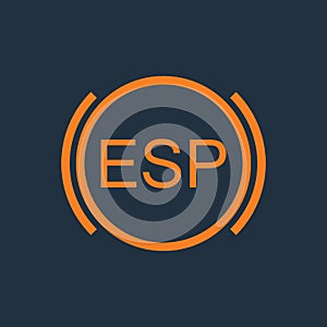 ESP sign icon