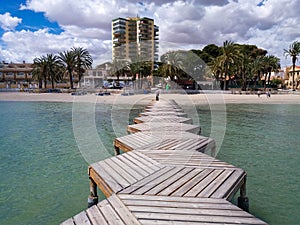 Espagne, Los Alcazares, pier photo