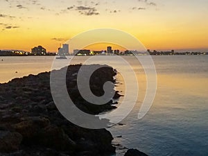 Espagne, Mar de Cristal, sunset photo