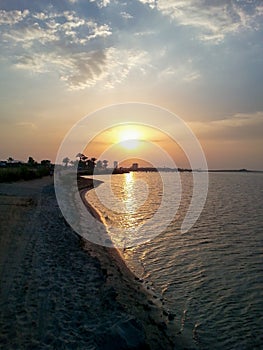 Espagne, Mar de Cristal, sunset