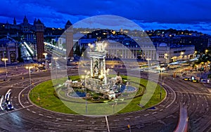 Espanya Square in Barcelona photo