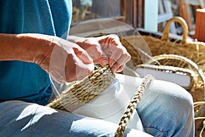 Esparto halfah grass crafts craftsman hands