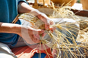 Esparto halfah grass crafts craftsman hands