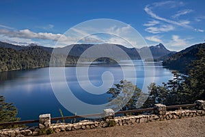 Lake Espejo Grande Neuquen, Argentina. photo