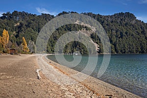 Lake Espejo Grande Neuquen, Argentina. photo