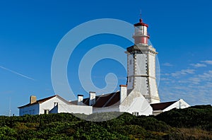 Espichel Cape Lighthouse in Sesimbra, Portugal