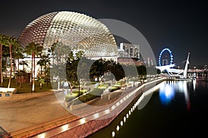 Esplanade Theatre Singapore at Night