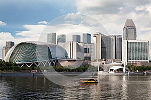 Esplanade Theatres on the bay in Singapore