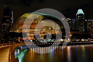 Esplanade Theatres on the Bay, at Singapore Marina bay