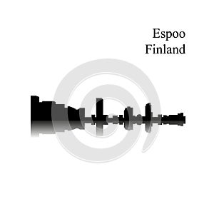 Espoo, Finland city silhouette