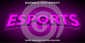 Esport text effect gamers style