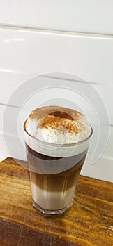 Espresso with cinnamon