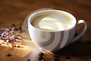 Espresso coffee in a cup