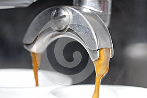 Espresso Extraction with Portafilter.