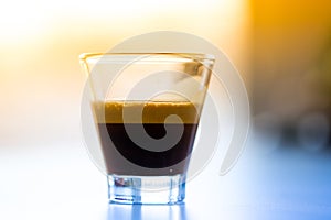 Espresso in glass photo