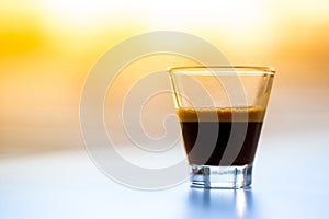 Espresso in glass photo