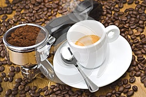 An espresso machine group head