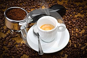 An espresso machine group head