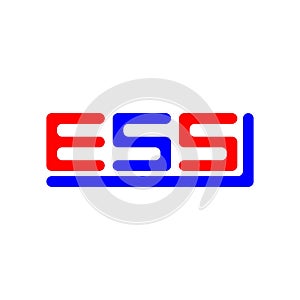 ESS letter logo creative design with vector graphic, ESS