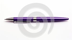 Essa Purple Fountain Pen With Chrome Point - Bold And Colorized Design photo