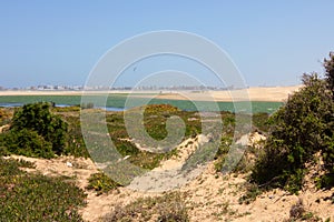 Essaouira beach in Morocco, Africa.