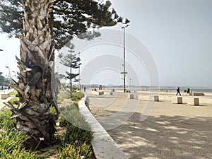 Essaouira cornice sanny day Atlantic sea