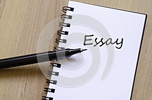 Essay Concept Notepad photo