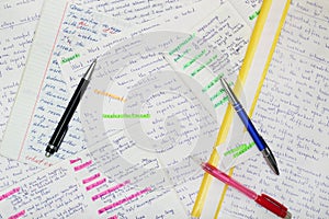 Essays in English language as a part of exam preparation