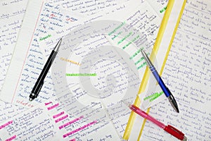 Essays in English language as a part of exam preparation