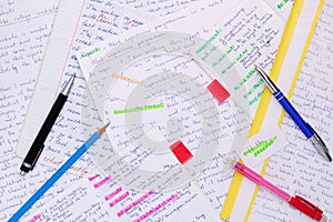 Essays in English language as a part of exam preparation