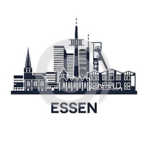 Essen Skyline Emblem photo