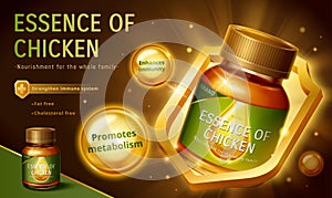 Essence of chicken ad banner