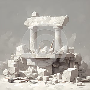 Essence of Craftsmanship: Ancient Greek Ruins