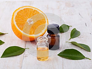 Essential aroma oil with orange.