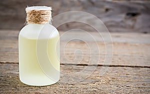 Essential aromatic massage oil closeup