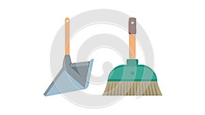 Essential Cleaning Tools Icon Set, vector design Generative AI