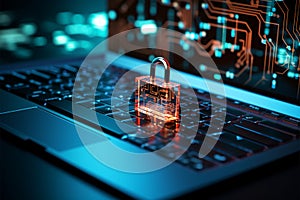 Essential cybersecurity demands secure login via the computer keyboard input